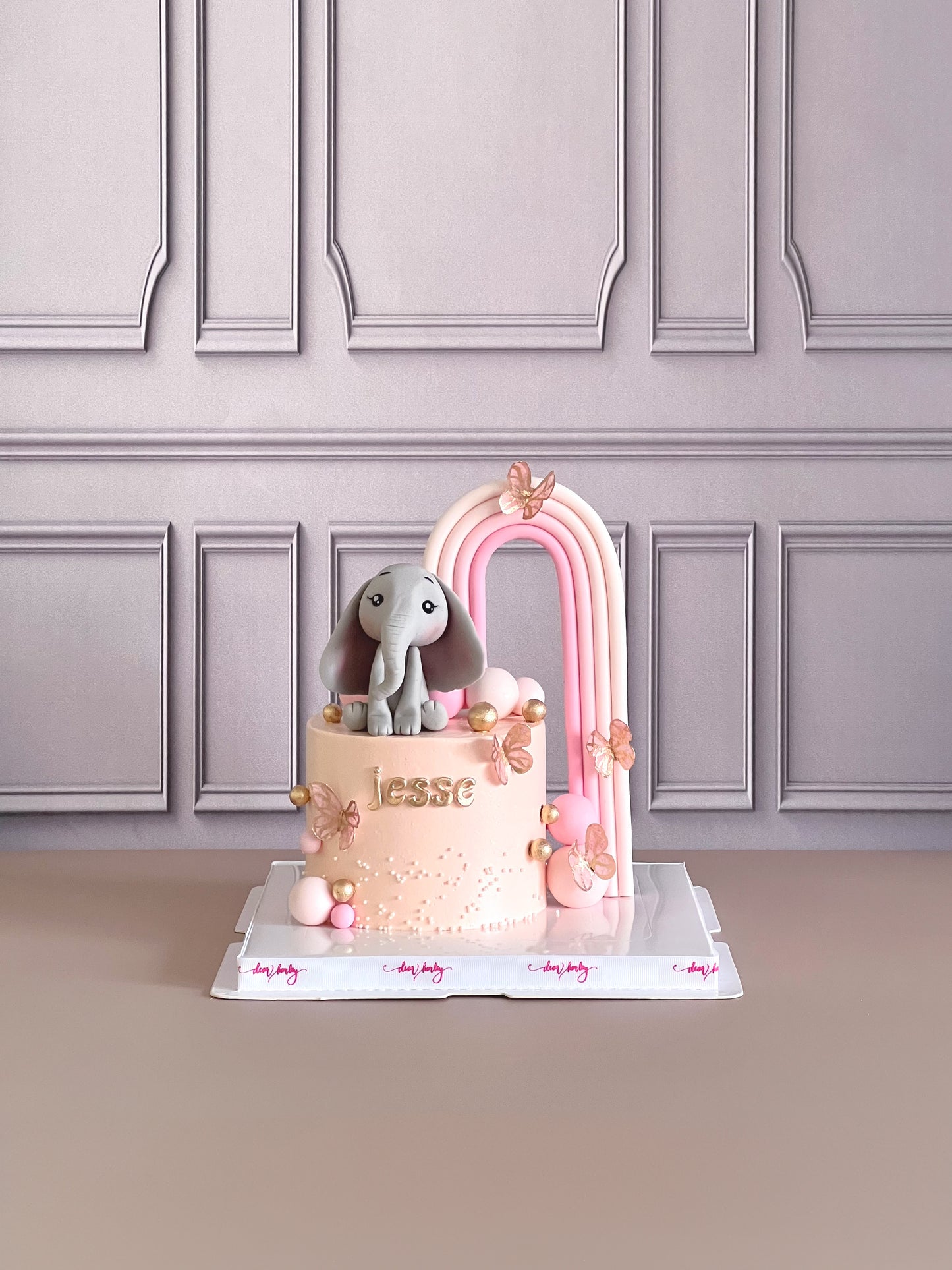 Animal with 3D Rainbow Cake